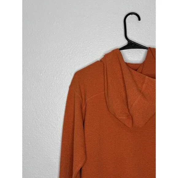 Lululemon All Yours Hoodie Sweater Womens 4 Orange Bubble Dot Pullover Stretch - Picture 9 of 16